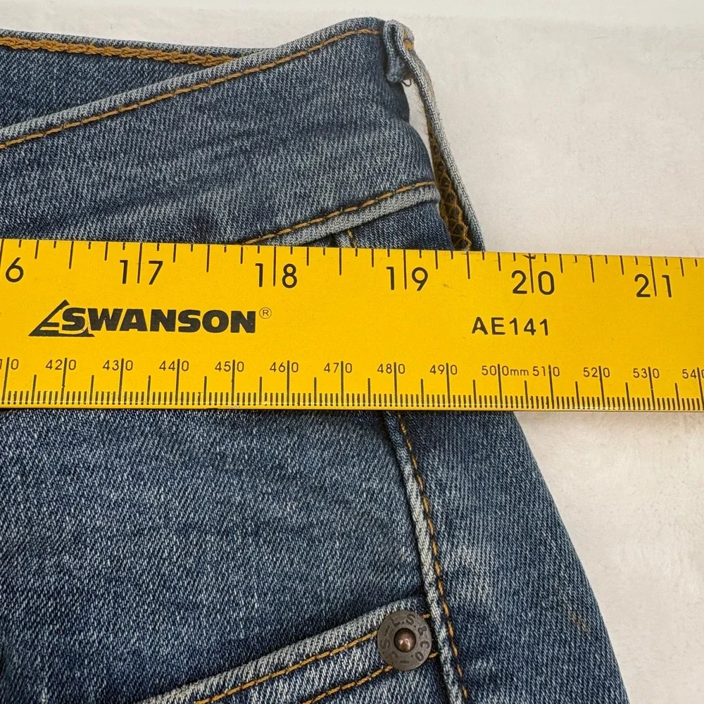 Levi's 506 Straight Mens 38x30 Jeans Blue Denim Classic Fit‎ 5-Pocket Regular